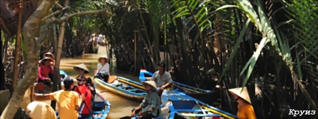 рыбалка в дельта реки Меконг